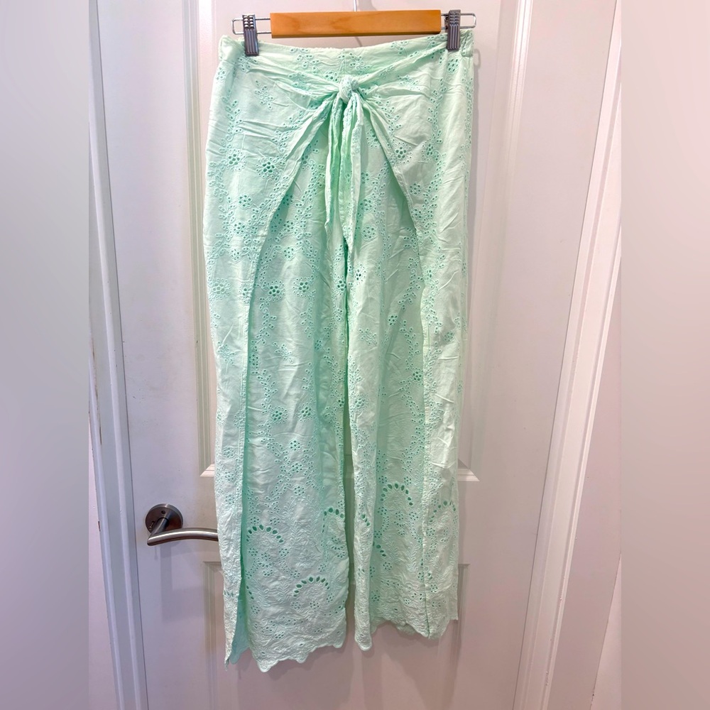 NWOT Young Fabulous & Broke Mint Green Swim Cover-Up pants - S